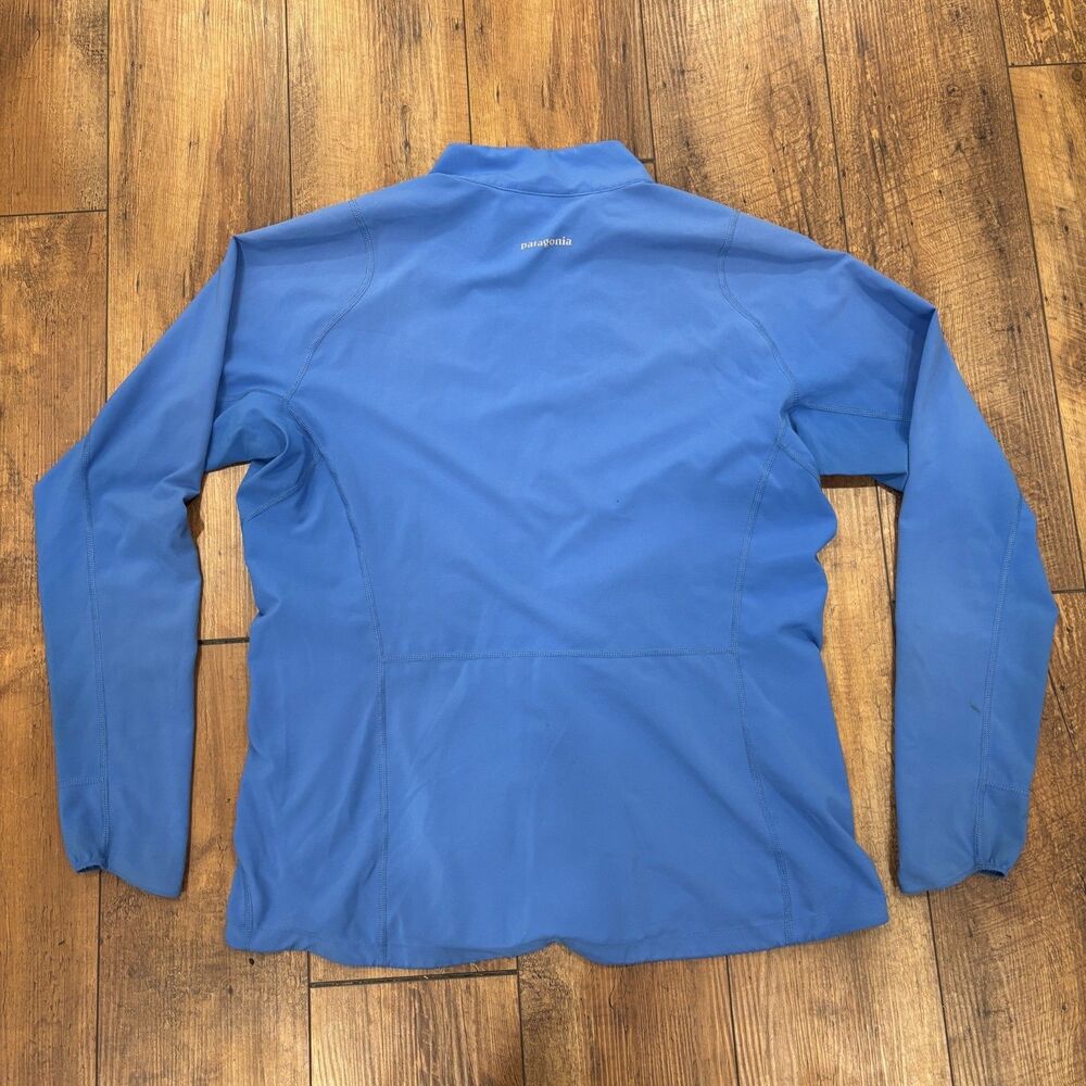 Patagonia Full Zip Lightweight Softshell Jacket Coat Women’s XL Blue Running - Picture 6 of 10